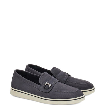 Ferragamo Boat shoe loafer with Gancini ornament