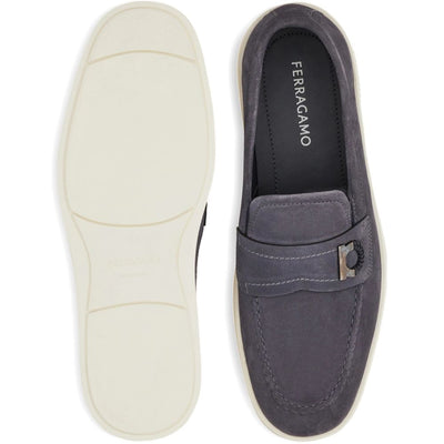 Ferragamo Boat shoe loafer with Gancini ornament