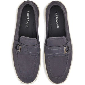 Ferragamo Boat shoe loafer with Gancini ornament