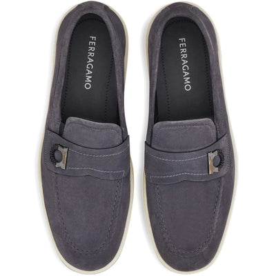Ferragamo Boat shoe loafer with Gancini ornament