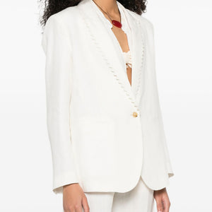Forte Forte Linen single-breasted jacket