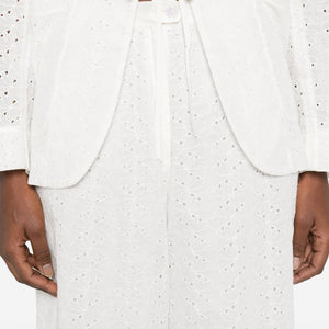 Forte Forte Embroidered cotton trousers