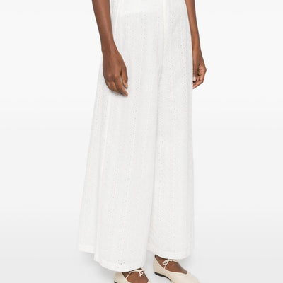 Forte Forte Embroidered cotton trousers