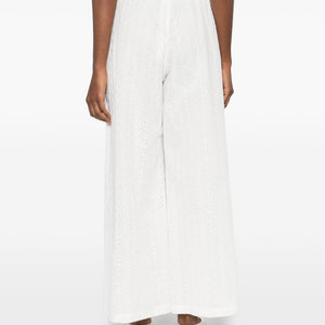 Forte Forte Embroidered cotton trousers