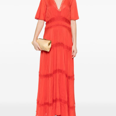 Forte Forte V-neck Cotton and silk v-necked dress