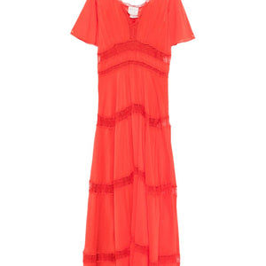 Forte Forte V-neck Cotton and silk v-necked dress