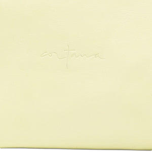 Cortana Delhi S, Large Lime Leather Clutch