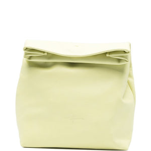Cortana Delhi S, Large Lime Leather Clutch