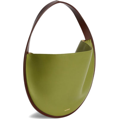 Jil Sander Pivot Leather Shoulder Bag