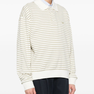 Dunst Striped cotton polo shirt