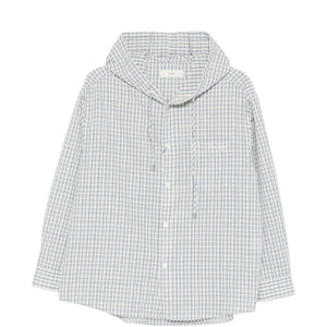 Dunst Checked hooded shirt