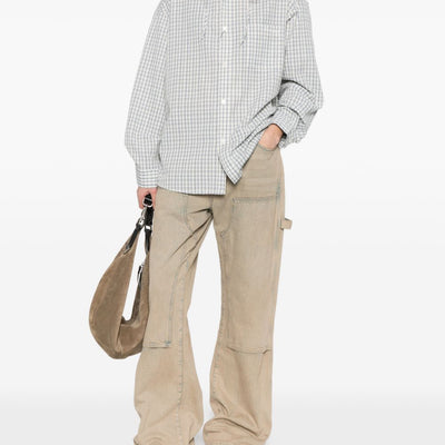 Dunst Checked hooded shirt