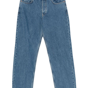 Marine Serre Straight leg denim jeans