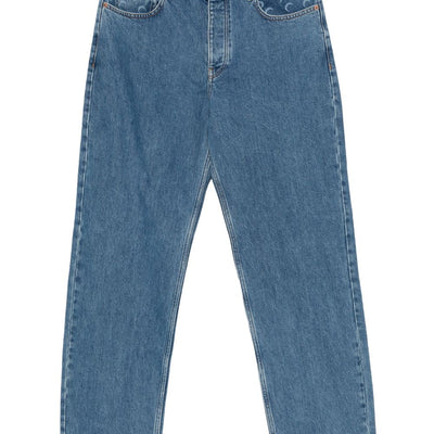 Marine Serre Straight leg denim jeans