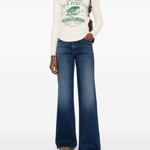 Mother The Hustler Roller Sneak denim jeans