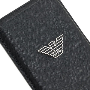 Emporio Armani Asv Regenerated Saffiano Magnetic Card Holder