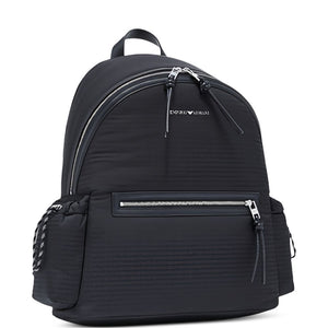 EMPORIO ARMANI EXCLUSIVE Emporio Armani Round Nylon Backpack With Monogram Lettering