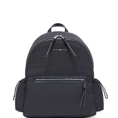 EMPORIO ARMANI EXCLUSIVE Emporio Armani Round Nylon Backpack With Monogram Lettering