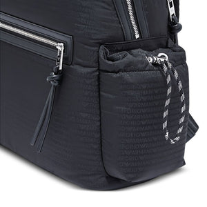 EMPORIO ARMANI EXCLUSIVE Emporio Armani Round Nylon Backpack With Monogram Lettering