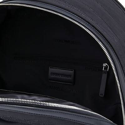 EMPORIO ARMANI EXCLUSIVE Emporio Armani Round Nylon Backpack With Monogram Lettering