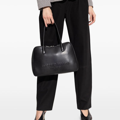 Emporio Armani Eagle Club Capsule Collection Soft Leather Shoulder Bag