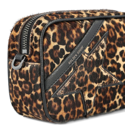 Golden Goose Mini Star Bag In Animal-Print Pony Skin With Tone-On-Tone Star