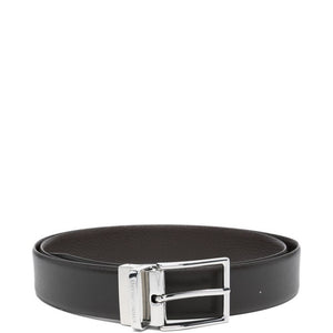 Emporio Armani Exclusive Reversible Saffiano Leather Belt