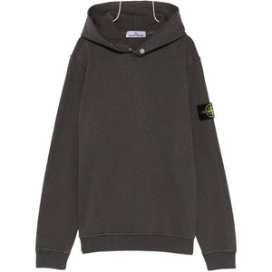 Stone Island Logo cotton hoodie