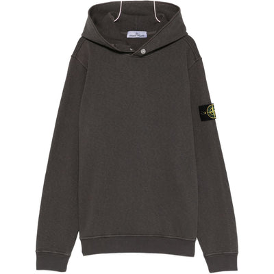 Stone Island Logo cotton hoodie