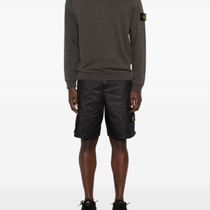 Stone Island Logo cotton hoodie