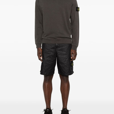 Stone Island Logo cotton hoodie