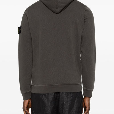 Stone Island Logo cotton hoodie