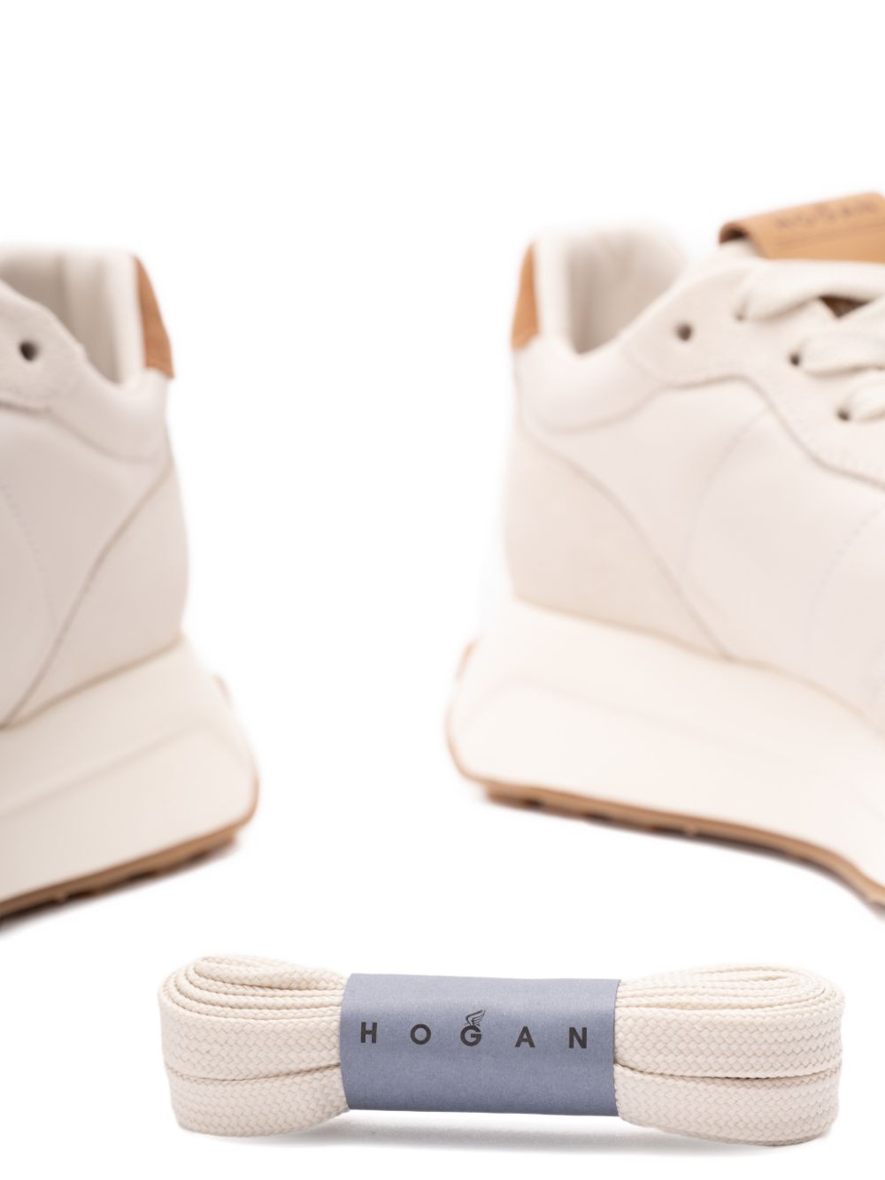 Hogan H641 Leather Sneakers.