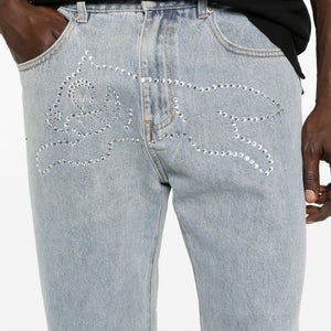 Icecream Crystal Running Dog denim jeans