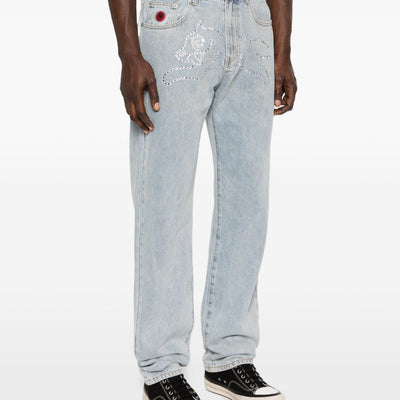 Icecream Crystal Running Dog denim jeans