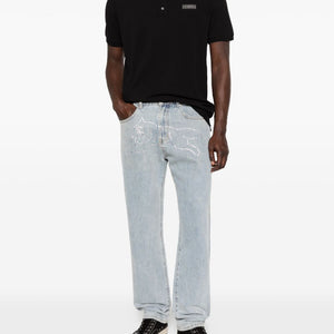 Icecream Crystal Running Dog denim jeans