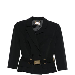 Elisabetta Franchi Belted double-breasted jacket