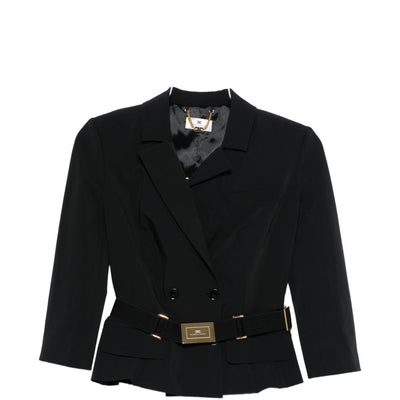 Elisabetta Franchi Belted double-breasted jacket