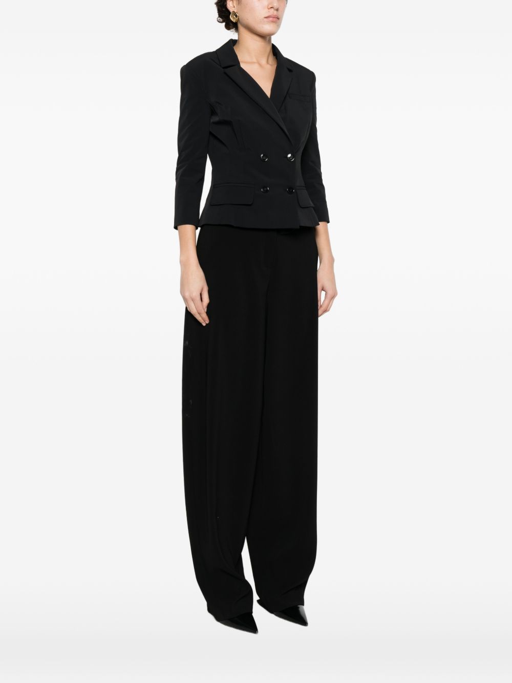 Elisabetta Franchi Belted double-breasted jacket