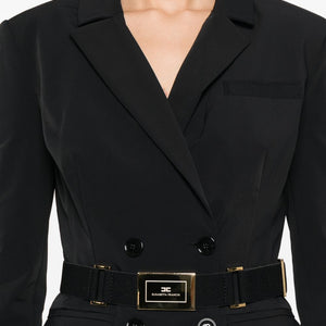 Elisabetta Franchi Belted double-breasted jacket