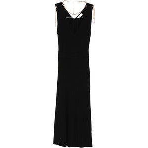 Elisabetta Franchi V-neck sleeveless side slit mid-length Knitted midi dress