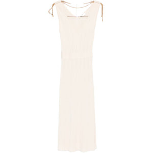 Elisabetta Franchi V-neck sleeveless A-line skirt Knitted midi dress