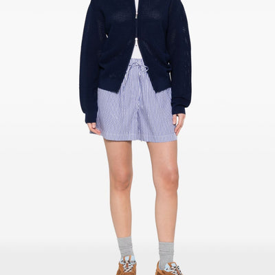 Parosh Striped cotton shorts