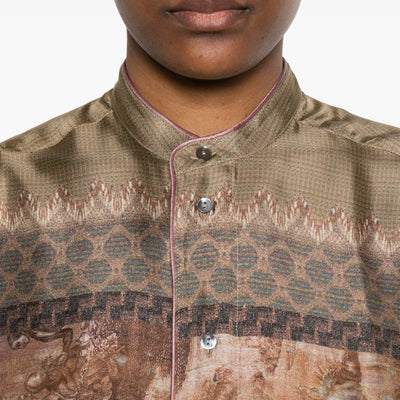 Pierre Louis Mascia Printed silk shirt