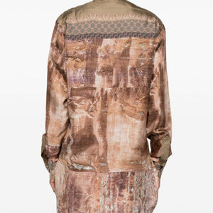 Pierre Louis Mascia Printed silk shirt