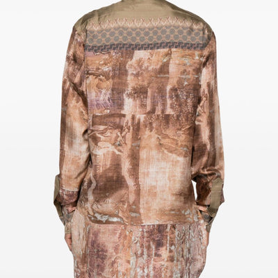Pierre Louis Mascia Printed silk shirt