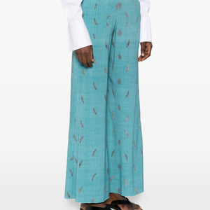 Pierre Louis Mascia Printed silk trousers