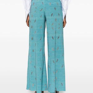 Pierre Louis Mascia Printed silk trousers