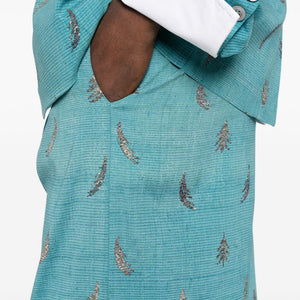 Pierre Louis Mascia Printed silk trousers
