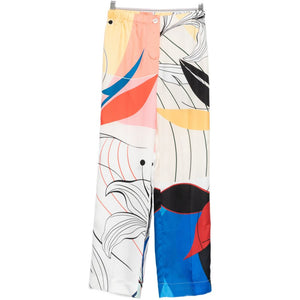 F.R.S . Printed silk trousers
